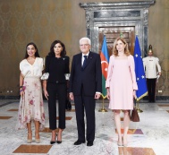Official dinner is hosted by Italian President Sergio Mattarella in honour of First Vice-president Mehriban Aliyeva 