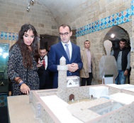 Leyla Aliyeva attends the inauguration of the exhibition “Shirvanshahs’ Legacy at World Museums”