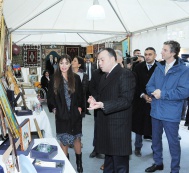 Leyla Aliyeva attends the inauguration of the 10th All-republican Creativity Exhibition-Fair of Physically Handicapped People 