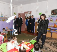 Первый вице-президент Азербайджана Мехрибан Алиева побывала в яслях-детском саду номер 32 в Гяндже