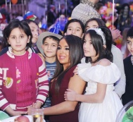 Leyla Əliyeva “Buta” sarayında uşaqlar üçün təşkil olunmuş bayram şənliyində iştirak edib