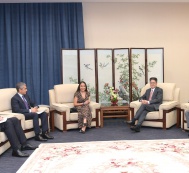 Leyla Aliyeva meets China’s deputy minister for foreign affairs Le Yucheng