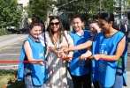 A backyard covering buildings with 2000 residents in Nasimi district is commissioned with participation of Leyla Aliyeva 
