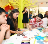 Первый вице-президент Мехрибан Алиева приняла участие в открытии яслей-детских садов и веселье для детей 