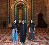 First Vice-president Mehriban Aliyeva pays a visit to Shamakhy Juma Mosque