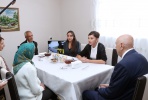 First Vice-president Mehriban Aliyeva visits the house constructed in place of the one fallen into an emergency state in Diyally village of Ismailli 