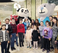 Leyla Aliyeva attends a festivity arranged for children with Down syndrome 