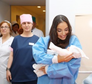 Leyla Aliyeva visits the maternity ward of City Clinical Hospital No.3 