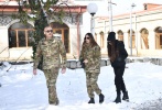 Президент Ильхам Алиев и первая леди Мехрибан Алиева побывали в городе Шуша