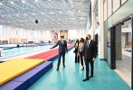Ознакомление с условиями, созданными в новом тренировочном здании Национальной гимнастической арены 