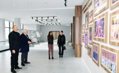 President Ilham Aliyev viewed conditions created in new administrative building of Shaki City Executive Authority