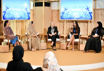 Leyla Aliyeva attends discussions on climate change within COP28 in Dubai