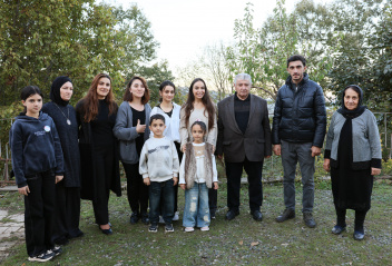 Leyla Aliyeva meets with family of shepherd Khanish