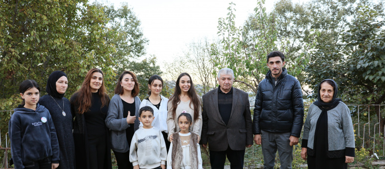 Leyla Aliyeva meets with family of shepherd Khanish