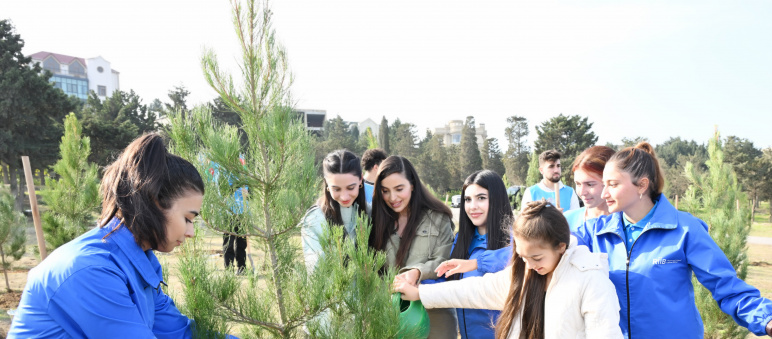 Leyla Əliyevanın iştirakı ilə Sabunçu rayonunda ağacəkmə aksiyası keçirilib