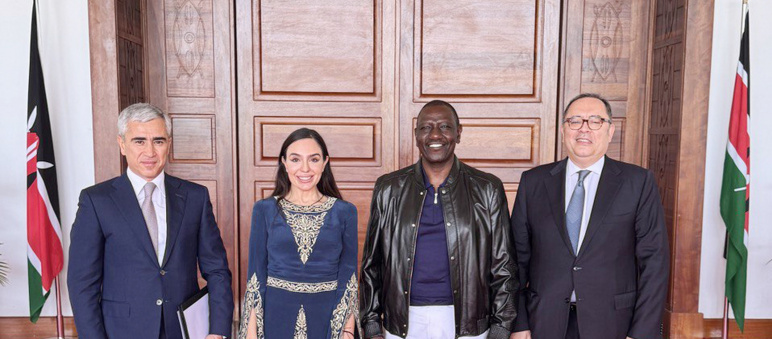 Leyla Aliyeva meets with Kenyan President