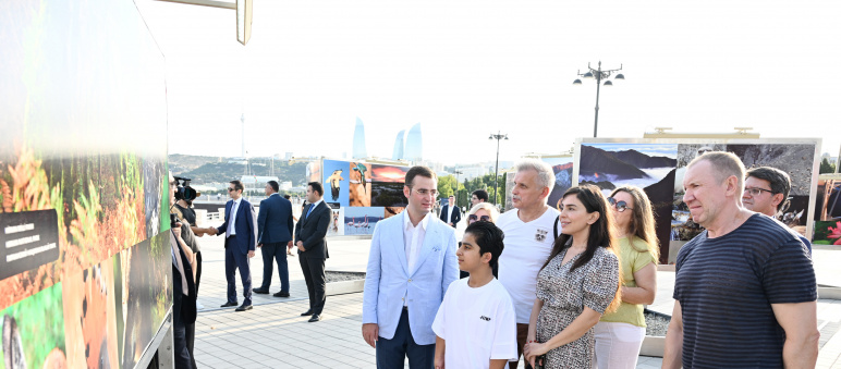 Leyla Aliyeva attends opening of photo exhibition dedicated to 100th anniversary of environmental protection in Azerbaijan
