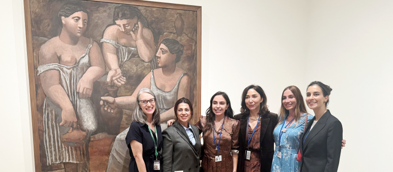 Founder and head of IDEA Public Union Leyla Aliyeva and Arzu Aliyeva visit Museum of Modern Art in New York