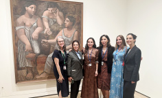 Founder and head of IDEA Public Union Leyla Aliyeva and Arzu Aliyeva visit Museum of Modern Art in New York