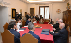 Birinci vitse-prezident Mehriban Əliyeva Vatikanda Müqəddəs Pavel Bazilikasının baş keşişi ilə görüşüb