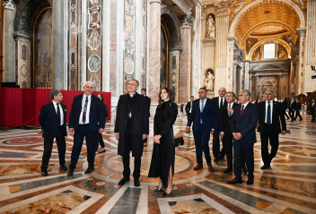 First Vice-President Mehriban Aliyeva inspected restoration progress at Saint Peter’s Basilica