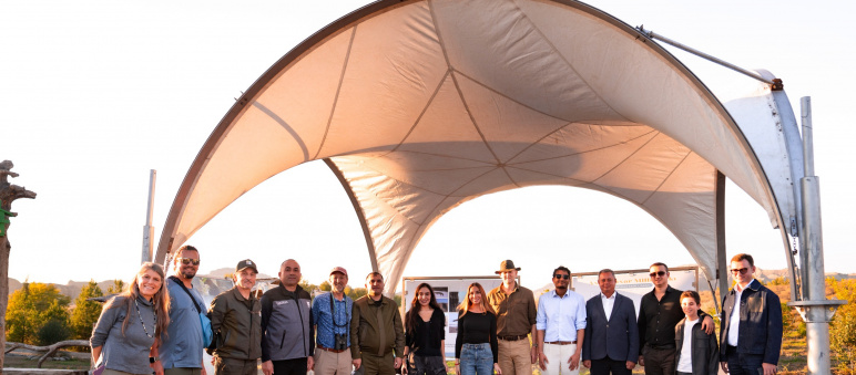 Leyla Aliyeva and Arzu Aliyeva attend inauguration of Akhar-Bakhar National Park in Gakh district