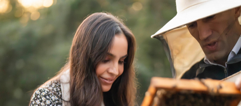 Leyla Aliyeva visits participant of "Young Beekeeper" project in Gabala district