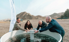 Leyla Əliyeva Mingəçevirdə ekoloji aksiyalarda iştirak edib