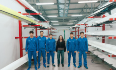 Leyla Əliyeva Mingəçevirdə yerləşən avarçəkmə bazasında idmançılarla görüşüb