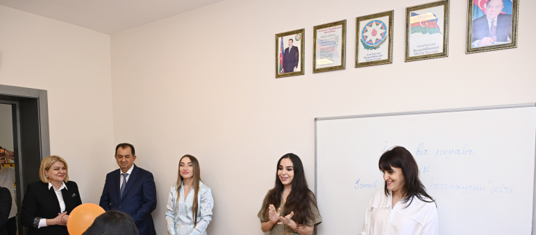 Heydər Əliyev Fondunun vitse-prezidenti Leyla Əliyeva Lənkəranda internat məktəbində olub