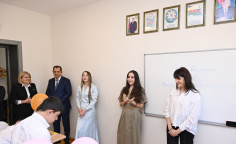 Heydər Əliyev Fondunun vitse-prezidenti Leyla Əliyeva Lənkəranda internat məktəbində olub