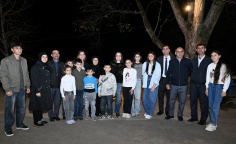 Leyla Əliyeva və Arzu Əliyeva Astarada Pəncəli Teymurovun ailəsini ziyarət ediblər