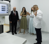 Leyla Aliyeva and Alena Aliyeva tour Veterinary Clinic under Lankaran State University