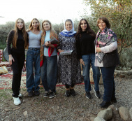 Leyla Aliyeva, Arzu Aliyeva, and Alena Aliyeva visit farming enterprise in Lankaran