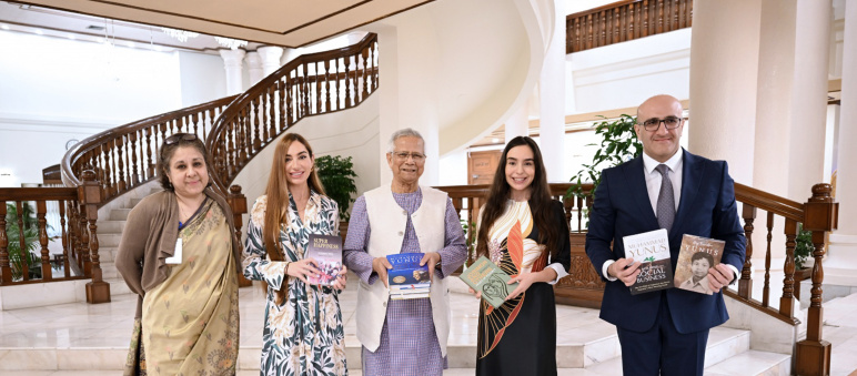 Leyla Aliyeva and Arzu Aliyeva meet with Chief Adviser of Bangladesh’s Interim Government in Dhaka