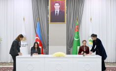 Heydar Aliyev Foundation, Gurbanguly Berdimuhamedov Charitable Foundation for Assistance to Children in Need of Guardianship sign MoU