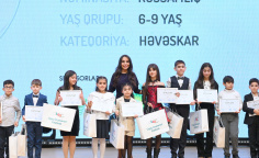 Leyla Əliyeva və Alena Əliyeva Uşaq İncəsənət Festivalının yekun mükafatlandırma mərasimində iştirak ediblər