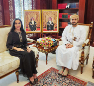 Leyla Əliyeva Maskatda Oman Sultanlığının Vəliəhdi Sayyid Theyazin bin Haitham Al Saidlə görüşüb