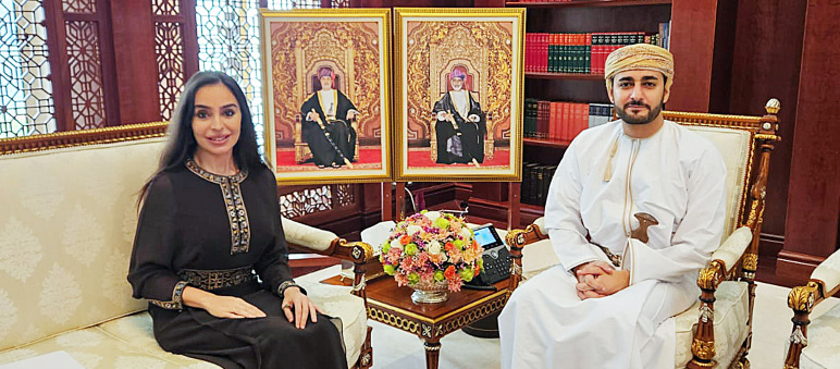 Лейла Алиева встретилась в Маскате с наследным принцем Султаната Оман Сейидом Зиязином бен Хайсамом Аль Саидом
