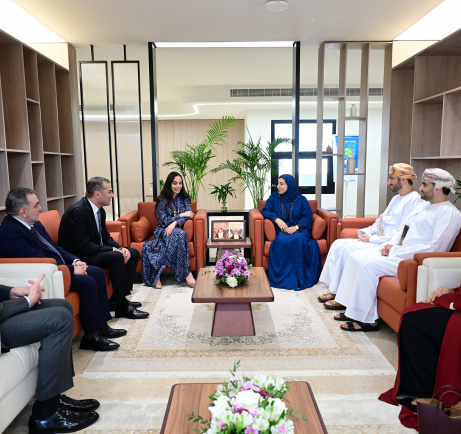 Leyla Əliyeva Maskatda Omanın Kiçik və Orta Müəssisələrin İnkişafı Qurumunun sədri ilə görüşüb