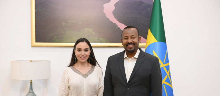 Leyla Əliyeva Efiopiyanın Baş naziri ilə görüşüb