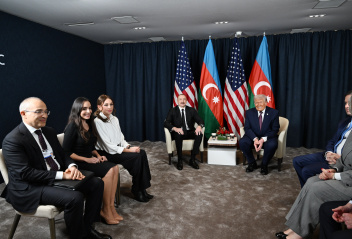 President of Azerbaijan Ilham Aliyev held meeting with U.S. President Donald Trump in Davos