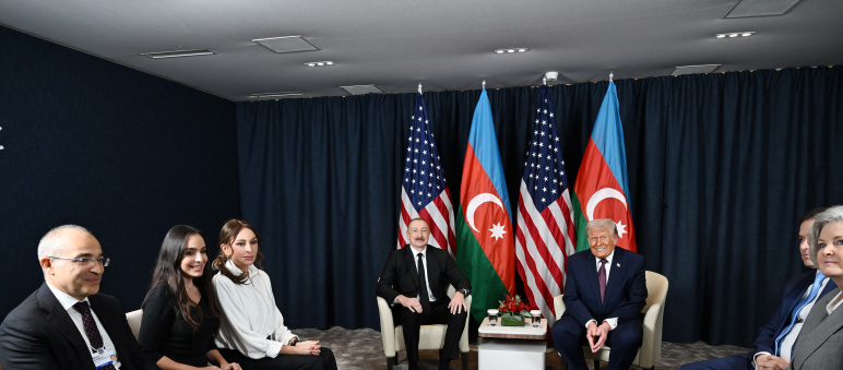 President of Azerbaijan Ilham Aliyev held meeting with U.S. President Donald Trump in Davos