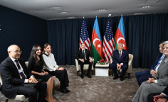 President of Azerbaijan Ilham Aliyev held meeting with U.S. President Donald Trump in Davos