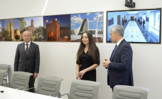 Leyla Əliyeva BMT-nin Cenevrə ofisində “Azərbaycan otağı” ilə tanış olub