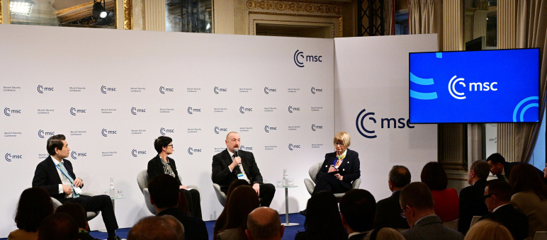 Prezident İlham Əliyev Münxendə panel müzakirələrdə iştirak edib