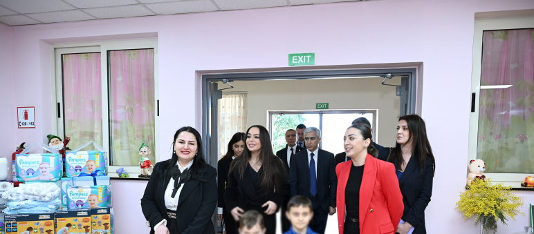 Leyla Əliyeva Tiranada “Hannah və Rosafa” uşaq evini və "Mother Teresa" Universitet Xəstəxana Mərkəzini ziyarət edib