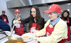 Leyla Əliyeva Qubada iftar məclisində iştirak edib