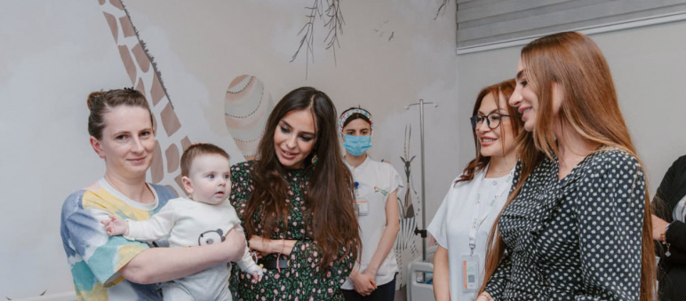 Leyla Əliyeva və Arzu Əliyeva “Leyla Medical Center”in Pediatriya Mərkəzində olublar