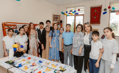Leyla Əliyeva və Arzu Əliyeva 11 nömrəli inteqrasiya təlimli internat tipli ümumtəhsil məktəbində olublar